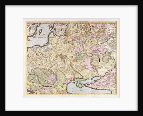 ‘Carte du Teatre de la Guerre dans la Pologne, Moscovie & Turquie’ by Nicolas Visscher by Pieter Schenk