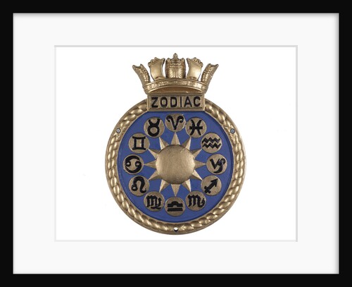 Official ship's badge of  HMS 'Zodiac' (1943) by Unknown