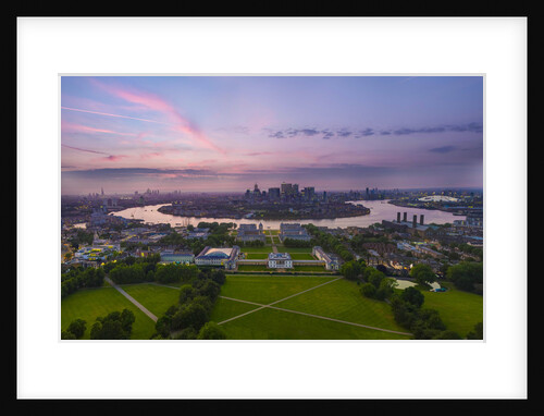 UAV drone photography: panorama of Greenwich by National Maritime Museum