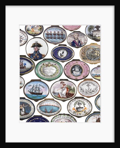 Nelson Patch Box Lid Repeated Pattern by National Maritime Museum