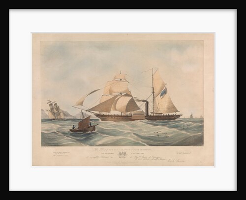 This Print of the HEIC’s stream frigate Memnon is dedicated by Charles Gunston by Charles Gunston: Thomas Fairland; Edward Ramsden