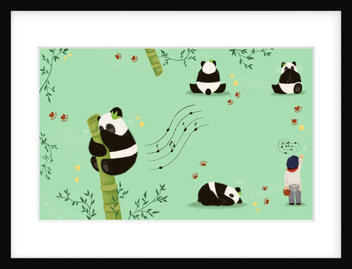 Children's book 'At Sea Without Tea - The Great Cutty Sark': Adventure Dinah the panda and James Robson singing by Giulia Casarotto