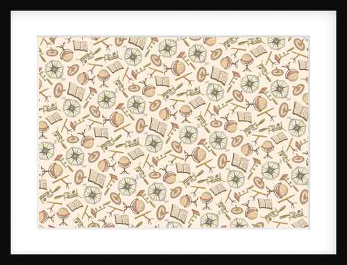 Astronomy repeat pattern by Anonymous