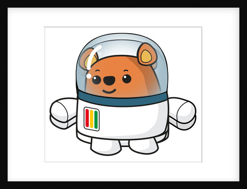 Happy space Ted in his space suit by Anonymous