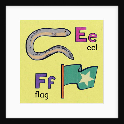 Eel and flag children graphic by Anonymous