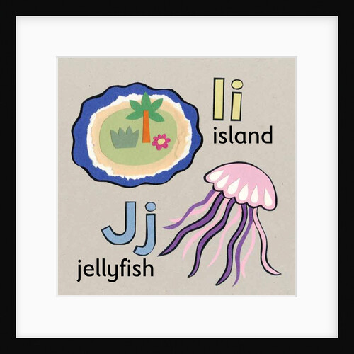 Island and jellyfish children graphic by Anonymous