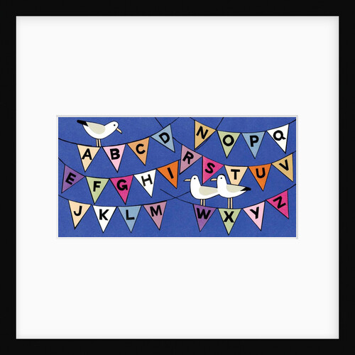 Seagulls and Alphabet bunting by Anonymous