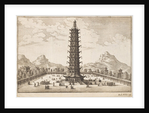 The Empire of China & Japan - the Porcelain Pagoda (Da Bao'en Si), at Nanjing by Thomas Pennant