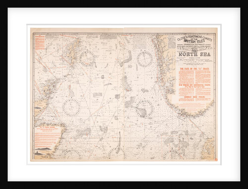 Albert Close Fisherman's Charts of the British Isles section 2 The North Sea Scale:1,750,000 Print chart of the North Sea by Albert Close