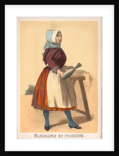 Souvenirs de Boulogne Sur Mer Book - Marchande de Poissons by Unknown