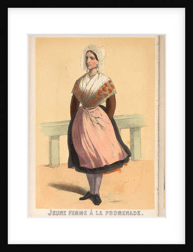 Souvenirs de Boulogne Sur Mer Book - Juene fille a la Promenade by Unknown