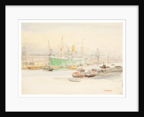 Docks by William Lionel Wyllie
