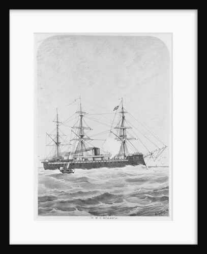 HMS 'Monarch' (1868) under way by W. Spalding