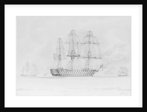 HMS 'Marlborough' off Stromberg by Montagu Frederick O'Reilly