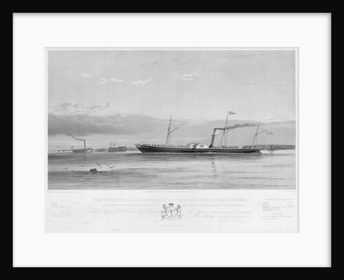 The 'Countess of Ellesmere' and 'Weaver' iron steam vessels by Samuel Walters