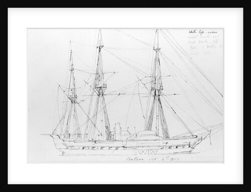 Sketch of the Centaur, Sep 4th 1851 by Robert Strickland Thomas