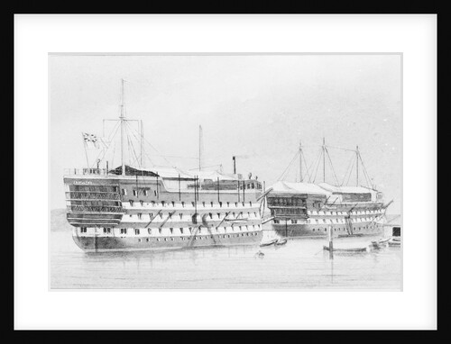 HMS 'Excellent' (?) by W. Mackenzie Thompson