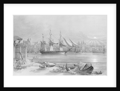HMS 'Melpomene' at Malta, 1860 by C.J.F. Ewart