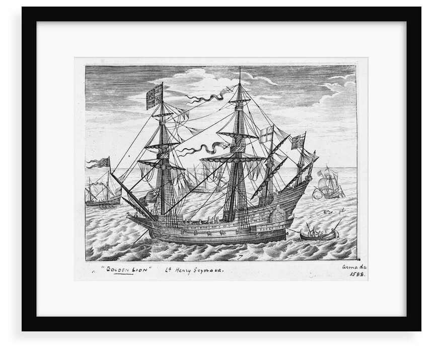 40-gun ship 'Lion' (1557, also known as 'Golden Lion') by Claes Jansz Visscher