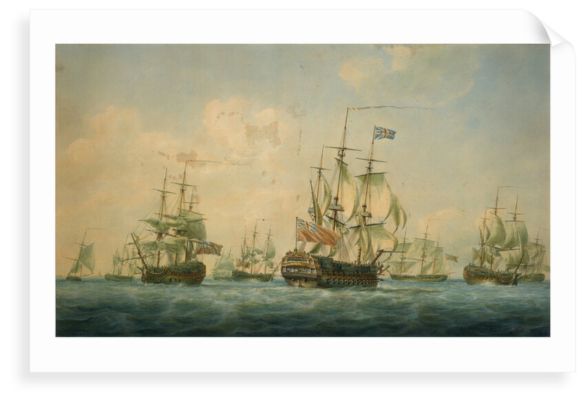 Ships at Spithead 1797 by Nicholas Pocock