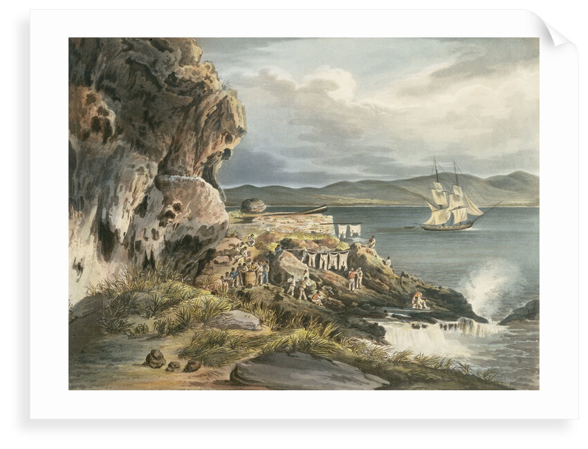 Picturesque views of the Diamond Rock: the 'Centaur' Battery by Joseph Constantine Stadler
