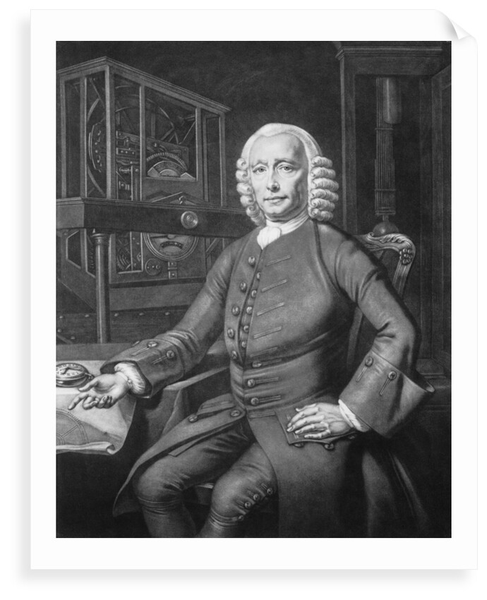 John Harrison (1693-1776), clockmaker by P. L. Tassaert