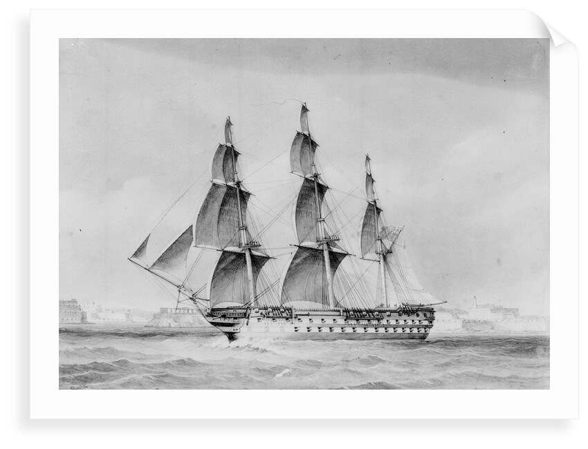 HMS 'Vengeance' (1855) by Unknown