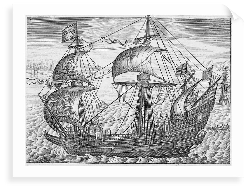 'Ark Royal' (1587) by Claes Jansz Visscher