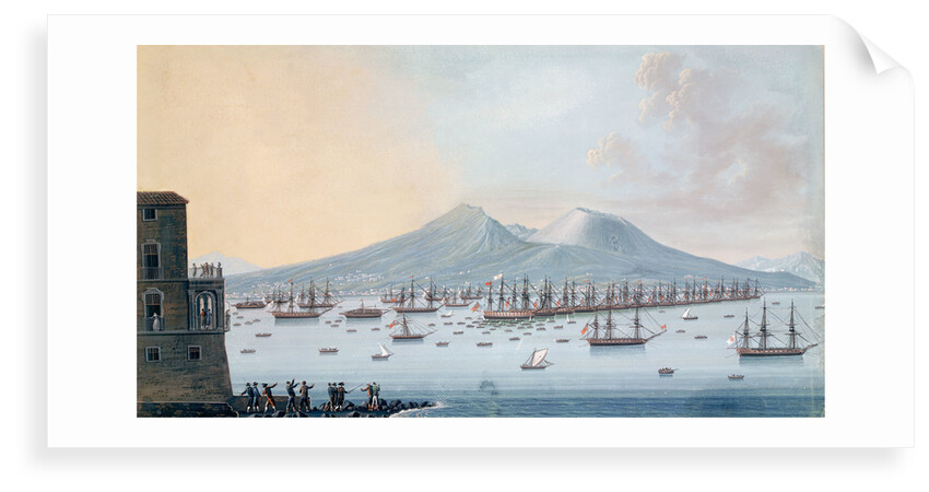 The British fleet at anchor in the Bay of Naples, 17 June 1798 by Giacomo Guardi