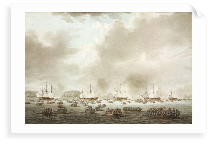 The British landing at Kip's Bay, New York Island, 15 September 1776 by Robert Cleveley