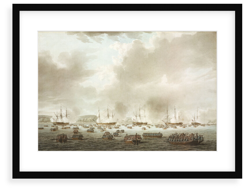 The British landing at Kip's Bay, New York Island, 15 September 1776 by Robert Cleveley