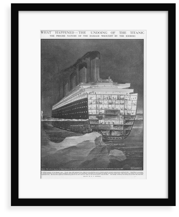 The undoing of the 'Titanic' - nature of damage wrought by the iceberg by G.F. Morrell