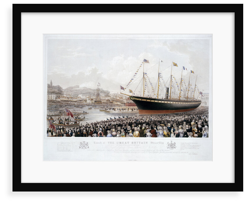 Launch of the Great Britain Steam Ship at Bristol, July 19th 1843 by Joseph Walter