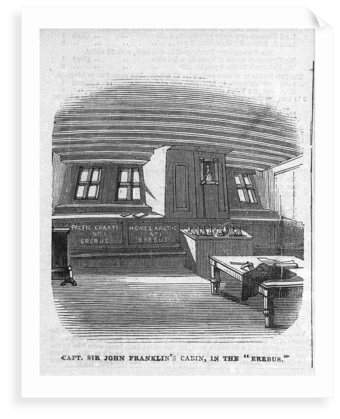 Captain Sir John Franklin's cabin in the 'Erebus' by unknown