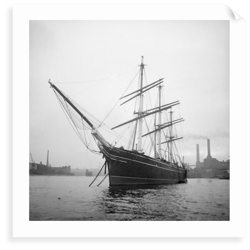'Cutty Sark' (1869) at anchor by unknown