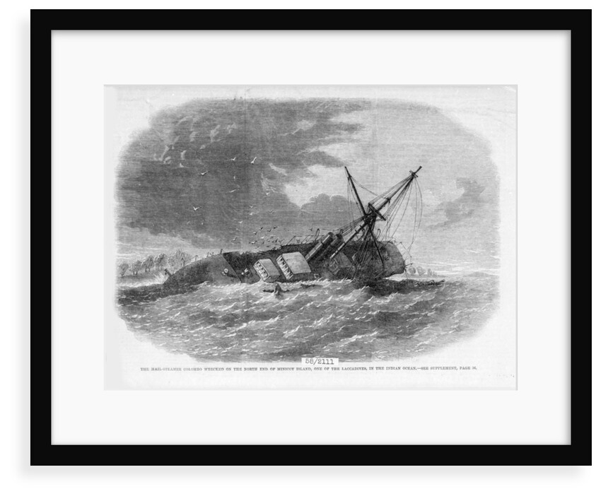 'Colombo' wrecked on Minicoy Island by unknown