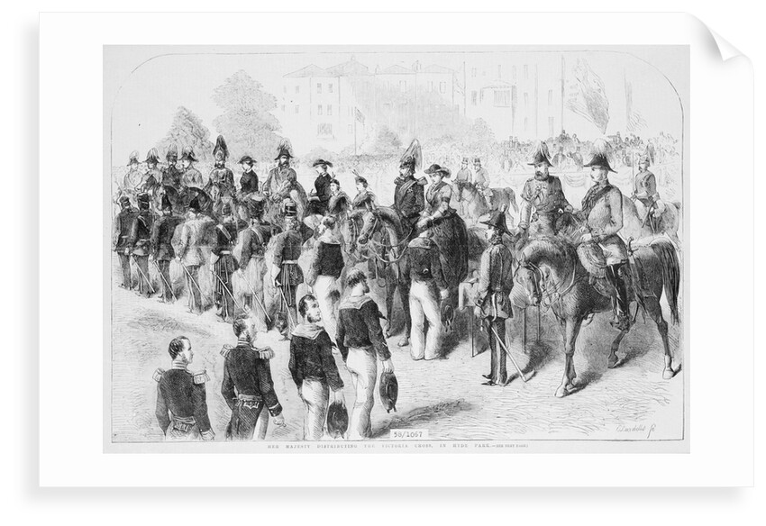 VC Parade in Hyde Park, 26 June 1857 by unknown