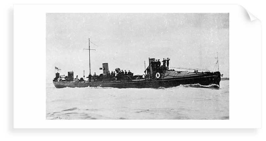 A starboard bow view of Torpedo Boat No. 95 (1894) by Anonymous