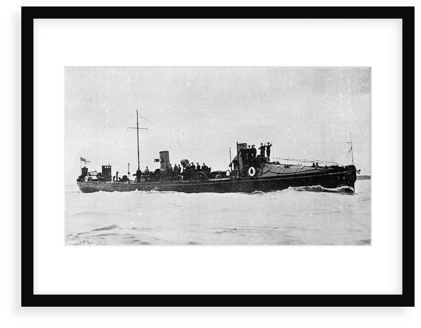 A starboard bow view of Torpedo Boat No. 95 (1894) by Anonymous