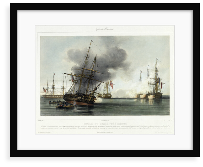 Episodes Maritimes: Combat du Grand Port (Ile de France), 23-25 August 1810 by A. Mayer