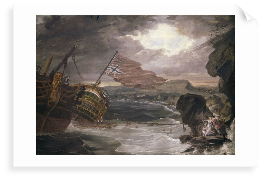 The wreck of the 'Grosvenor', 1782 by G. Carter