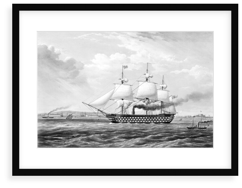 HMS 'The Duke of Wellington', 131 guns by G.H. Atkins