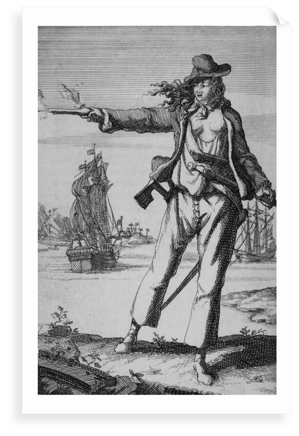 Anne Bonny, female pirate by unknown