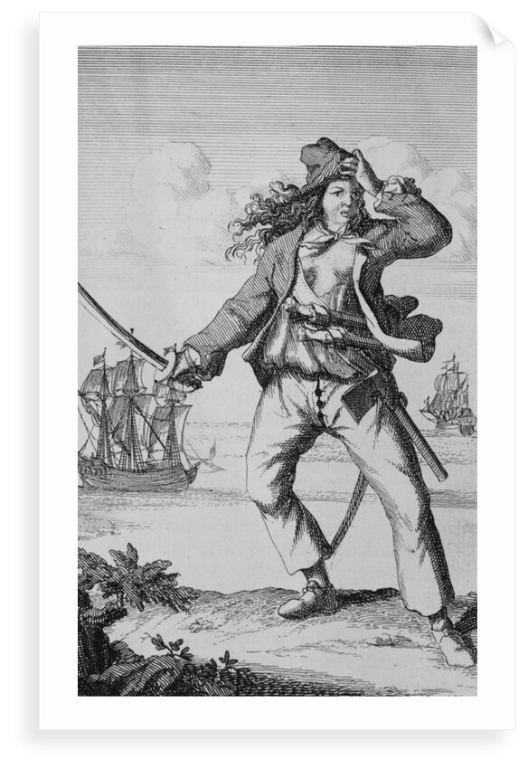 Mary Read, female pirate by F. Wentworth