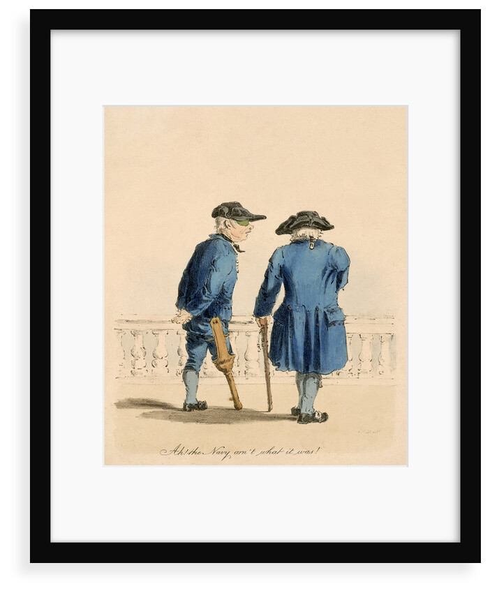 'Ah! the Navy arn't what it was!' (Greenwich Pensioner) by H. C.C. Engleman