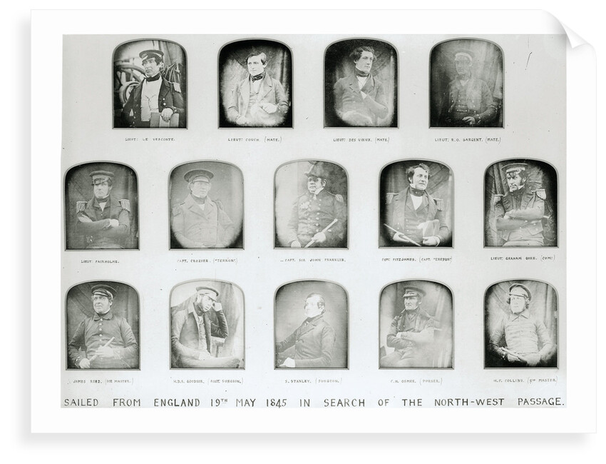 Officers who sailed in search of the North-West Passage with Sir John Franklin in 1845 by Baird