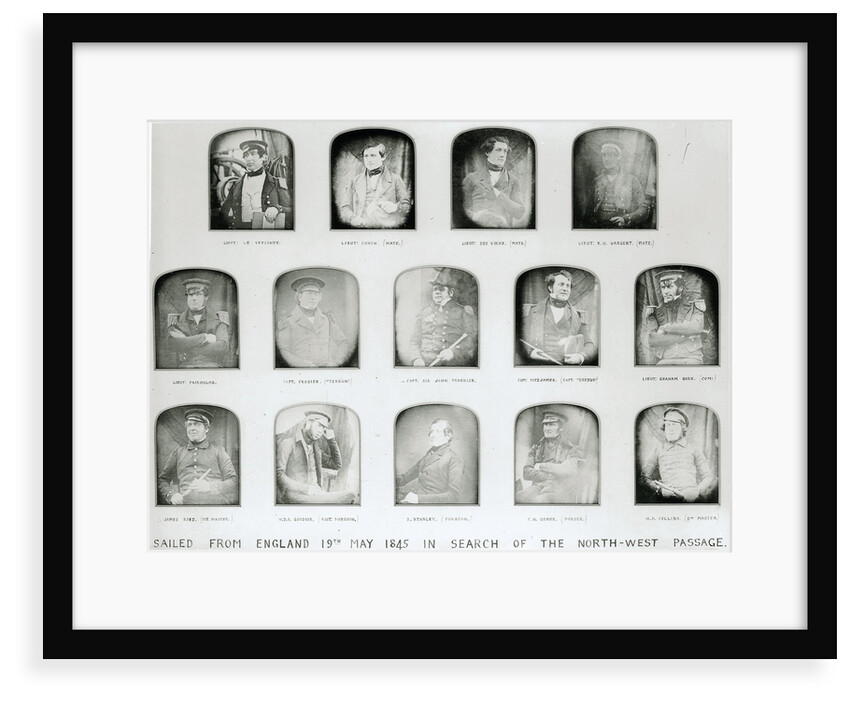 Officers who sailed in search of the North-West Passage with Sir John Franklin in 1845 by Baird