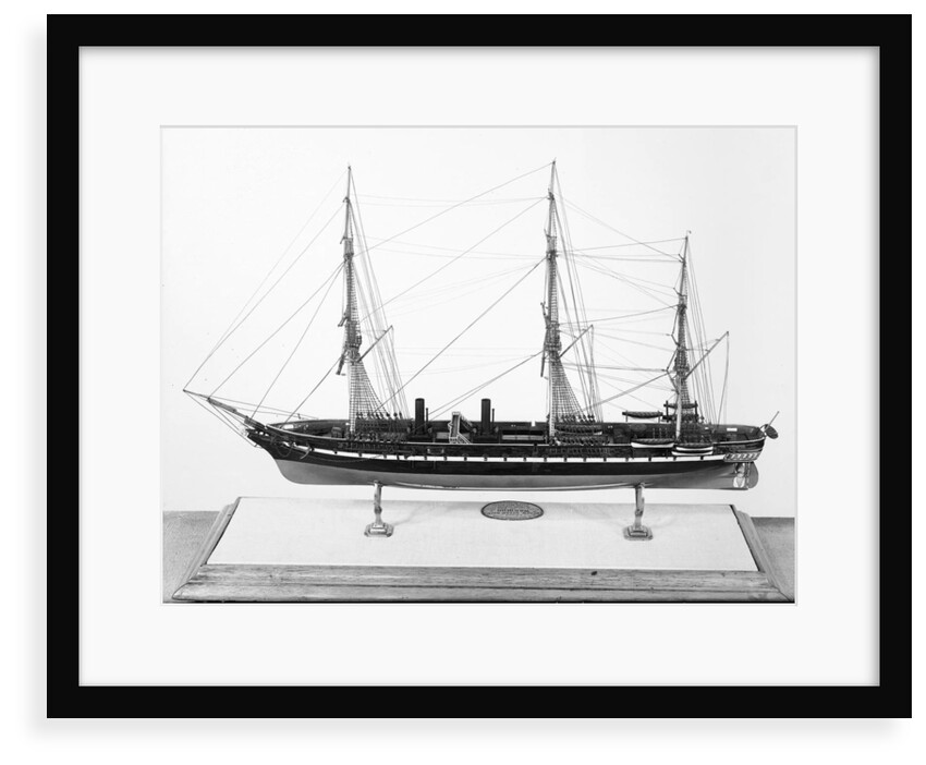 Model of ironclad battleship HMS 'Warrior' (1860) by Unknown