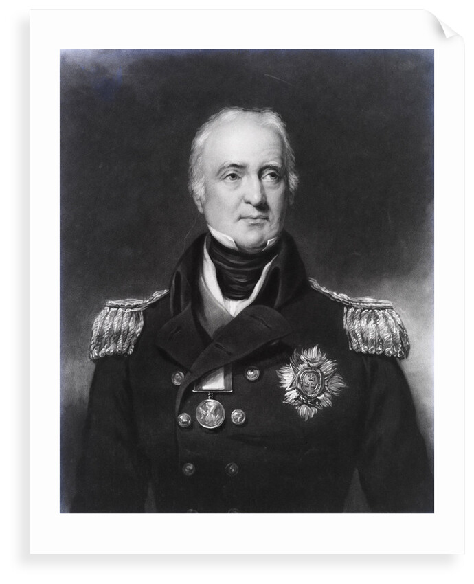 Sir Pulteney Malcolm, 1768-1838 (Proof before letters) by Samuel Lane
