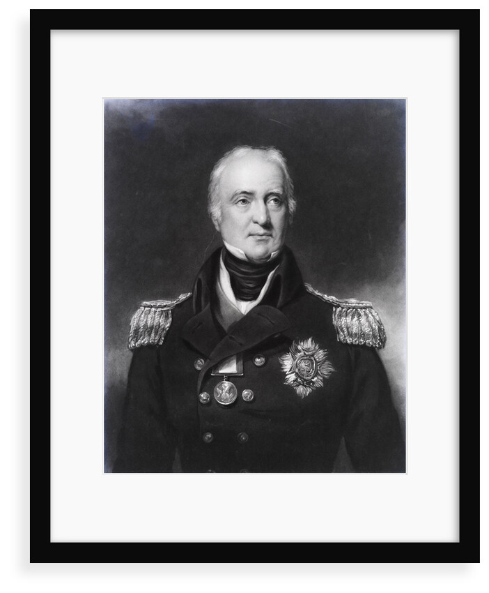Sir Pulteney Malcolm, 1768-1838 (Proof before letters) by Samuel Lane